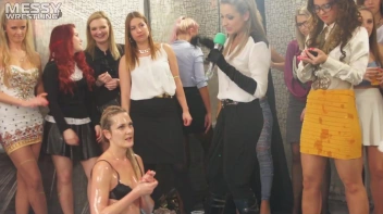 Messy Wrestling: Shiny, Slimy, And Ready To Rip It Up In The Oil!  Classy Babe Throw-Down!! Screencap 78 on sinx.preview.netperv.com