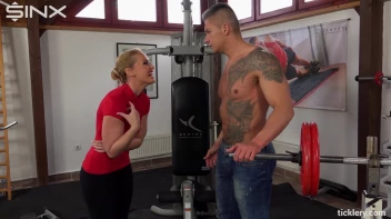 Blonde Gym Babe Dominates With Tickling Screencap 50 on sinx.preview.netperv.com