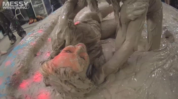 Messy Wrestling: Tattooed Beauty, Ripped Clothes & Lots Of Mud Covered Booby & Booty! Screencap 44 on sinx.preview.netperv.com