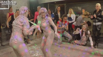 Messy Wrestling: Tattooed Beauty, Ripped Clothes & Lots Of Mud Covered Booby & Booty! Screencap 48 on sinx.preview.netperv.com
