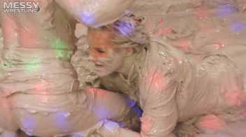 Messy Wrestling: Tattooed Beauty, Ripped Clothes & Lots Of Mud Covered Booby & Booty! Screencap 51 on sinx.preview.netperv.com