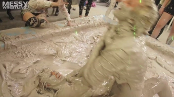 Messy Wrestling: Tattooed Beauty, Ripped Clothes & Lots Of Mud Covered Booby & Booty! Screencap 54 on sinx.preview.netperv.com