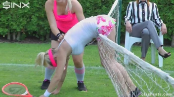 Tennis Girls Catfight and Get Soaking Wet - Cam 2 Screencap 21 on sinx.preview.netperv.com