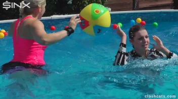 Tennis Girls Catfight and Get Soaking Wet - Cam 2 Screencap 73 on sinx.preview.netperv.com