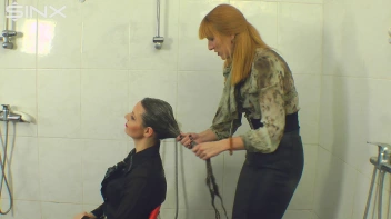 Gorgeous Girls Wash And Lather Their Hair Screencap 15 on sinx.preview.netperv.com