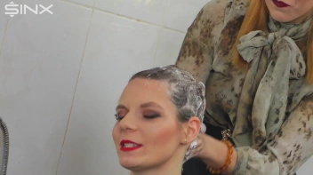 Gorgeous Girls Wash And Lather Their Hair Screencap 19 on sinx.preview.netperv.com