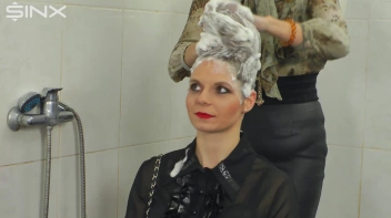 Gorgeous Girls Wash And Lather Their Hair Screencap 21 on sinx.preview.netperv.com