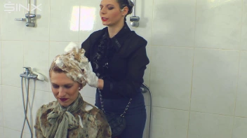 Gorgeous Girls Wash And Lather Their Hair Screencap 36 on sinx.preview.netperv.com