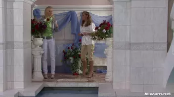 Flower Power Leaves Three Babes Very Wet Screencap 13 on sinx.preview.netperv.com