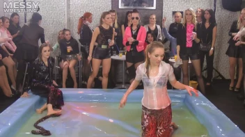 Messy Wrestling: Shiny, Slimy, And Ready To Rumble In Oil! Dunk This Bitch & Tear Her Clothes!!! Screencap 28 on sinx.preview.netperv.com