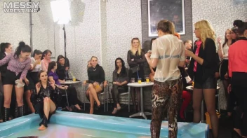 Messy Wrestling: Shiny, Slimy, And Ready To Rumble In Oil! Dunk This Bitch & Tear Her Clothes!!! Screencap 30 on sinx.preview.netperv.com