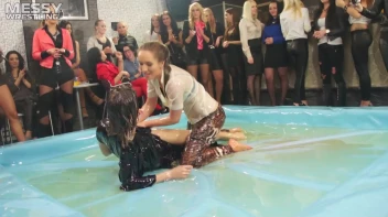 Messy Wrestling: Shiny, Slimy, And Ready To Rumble In Oil! Dunk This Bitch & Tear Her Clothes!!! Screencap 55 on sinx.preview.netperv.com