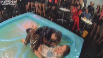 Messy Wrestling: Shiny, Slimy, And Ready To Rumble In Oil! Dunk This Bitch & Tear Her Clothes!!! Screencap 78 on sinx.preview.netperv.com
