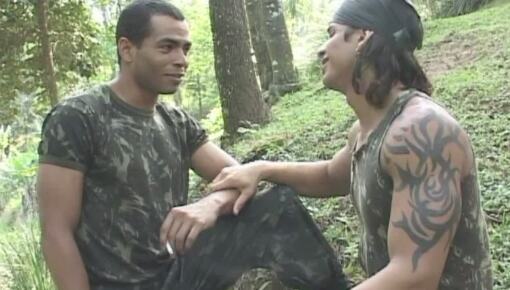 Latest deal - two military fucking in cruising forest