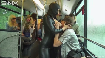Latex Wearing Lesbian Sluts Get Crazy On The Bus Screencap 27 on sinx.preview.netperv.com