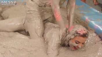 Messy Wrestling: Hittin' It Hard In The Mud - No Stopping Till There's Not A Dry Spot Left! Screencap 26 on sinx.preview.netperv.com