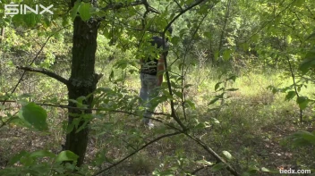 Blonde Hottie Tied Up Outdoors By Masked Man Screencap 3 on sinx.preview.netperv.com