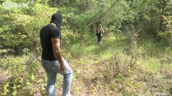 Blonde Hottie Tied Up Outdoors By Masked Man Screencap 4 on sinx.preview.netperv.com