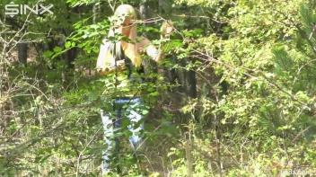 Blonde Hottie Tied Up Outdoors By Masked Man Screencap 1 on sinx.preview.netperv.com