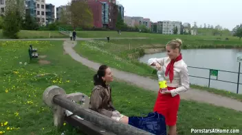 Messy Catfight Ends Up In The Pond Screencap 36 on sinx.preview.netperv.com
