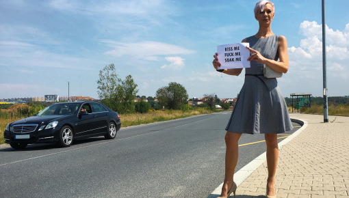 Latest deal - Blonde Bimbo Hitch Hiker Loves His Piss