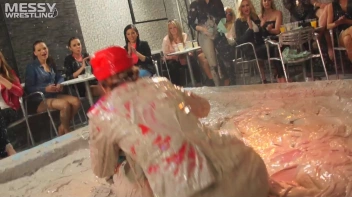 Muddy Wrestling: Sloppy Stewardess Showdown Screencap 17 on sinx.preview.netperv.com