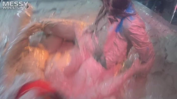 Muddy Wrestling: Sloppy Stewardess Showdown Screencap 26 on sinx.preview.netperv.com