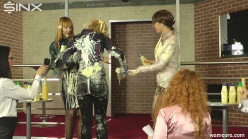 Models Cover Each Other With Slippery Food Substance Screencap 16 on sinx.preview.netperv.com