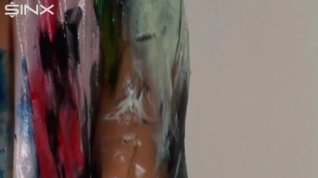 Crazy Girls Paint Their Clothes Together Screencap 25 on sinx.preview.netperv.com