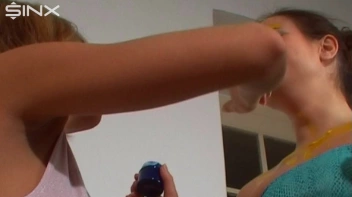 Crazy Girls Paint Their Clothes Together Screencap 3 on sinx.preview.netperv.com