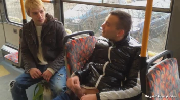 Cock Love On The Tram.  Public BJ! Screencap 1 on sinx.preview.netperv.com