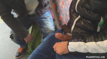 Cock Love On The Tram.  Public BJ! Screencap 20 on sinx.preview.netperv.com