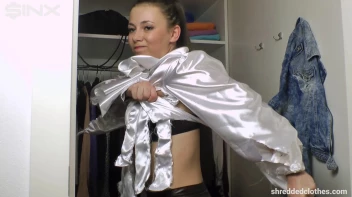 Big Tittied Brunette's Clothes Shredding Saga - Cam 2 Screencap 30 on sinx.preview.netperv.com