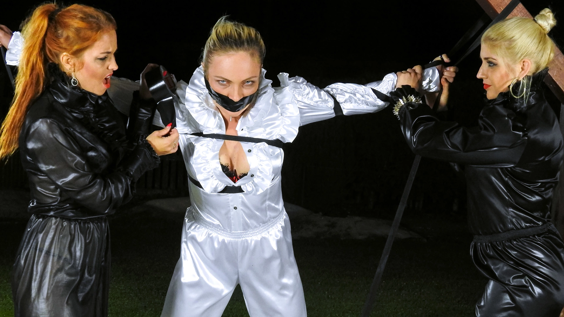 Hot Blonde's Strung Up In Her Shredded Clothes And Suffering - 2 on sinx.preview.netperv.com