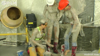 Naughty construction girls get messy with plaster Screencap 48 on sinx.preview.netperv.com