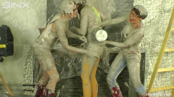 Naughty construction girls get messy with plaster Screencap 60 on sinx.preview.netperv.com