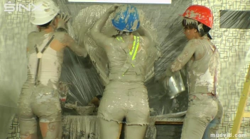 Naughty construction girls get messy with plaster Screencap 65 on sinx.preview.netperv.com