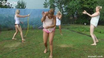 Outdoor Water Fight and Frolicks For Gorgeous Girls Screencap 11 on sinx.preview.netperv.com