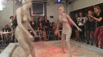 Muddy Wrestling: Sexy Nurse vs. Beauty In Black Screencap 46 on sinx.preview.netperv.com