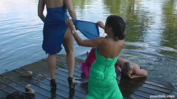 Beauty queens catfight in a lake - Cam 2 Screencap 84 on sinx.preview.netperv.com