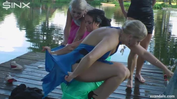Beauty queens catfight in a lake - Cam 2 Screencap 90 on sinx.preview.netperv.com