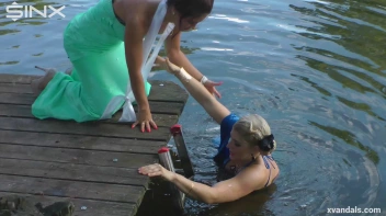 Beauty queens catfight in a lake - Cam 2 Screencap 45 on sinx.preview.netperv.com