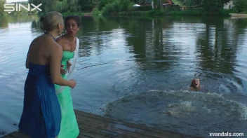 Beauty queens catfight in a lake - Cam 2 Screencap 51 on sinx.preview.netperv.com