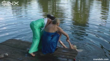 Beauty queens catfight in a lake - Cam 2 Screencap 54 on sinx.preview.netperv.com