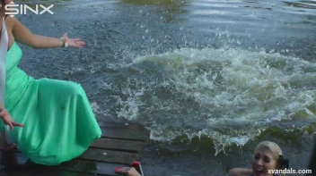 Beauty queens catfight in a lake - Cam 2 Screencap 59 on sinx.preview.netperv.com