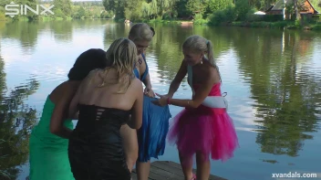 Beauty queens catfight in a lake - Cam 2 Screencap 76 on sinx.preview.netperv.com