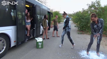 Bitchy Europeans Get Drenched In Milk Outside Screencap 11 on sinx.preview.netperv.com