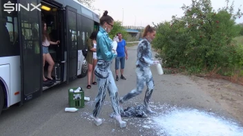 Bitchy Europeans Get Drenched In Milk Outside Screencap 21 on sinx.preview.netperv.com