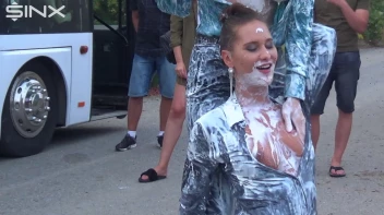 Bitchy Europeans Get Drenched In Milk Outside Screencap 58 on sinx.preview.netperv.com