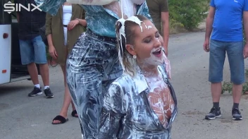 Bitchy Europeans Get Drenched In Milk Outside Screencap 59 on sinx.preview.netperv.com